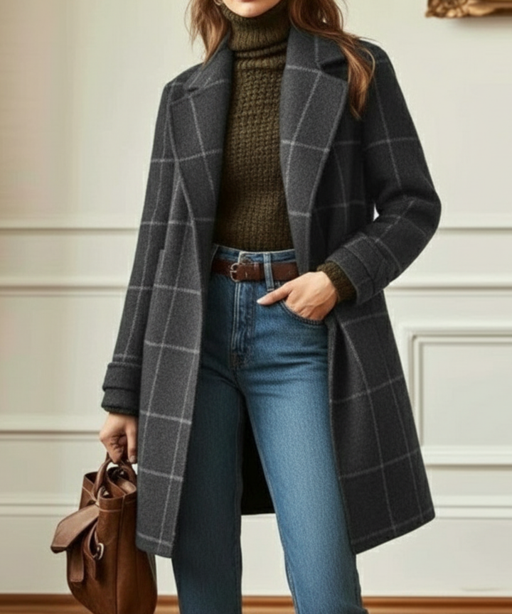 MAEVE | CHECKED WINTER COAT
