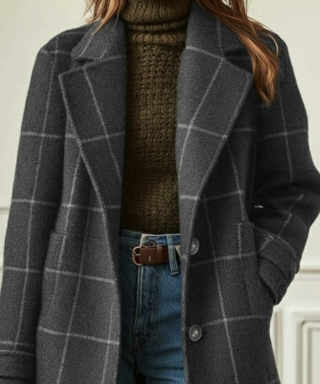 MAEVE | CHECKED WINTER COAT