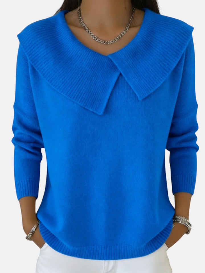 AISLING | WARM SWEATER WITH SOFT COLLAR