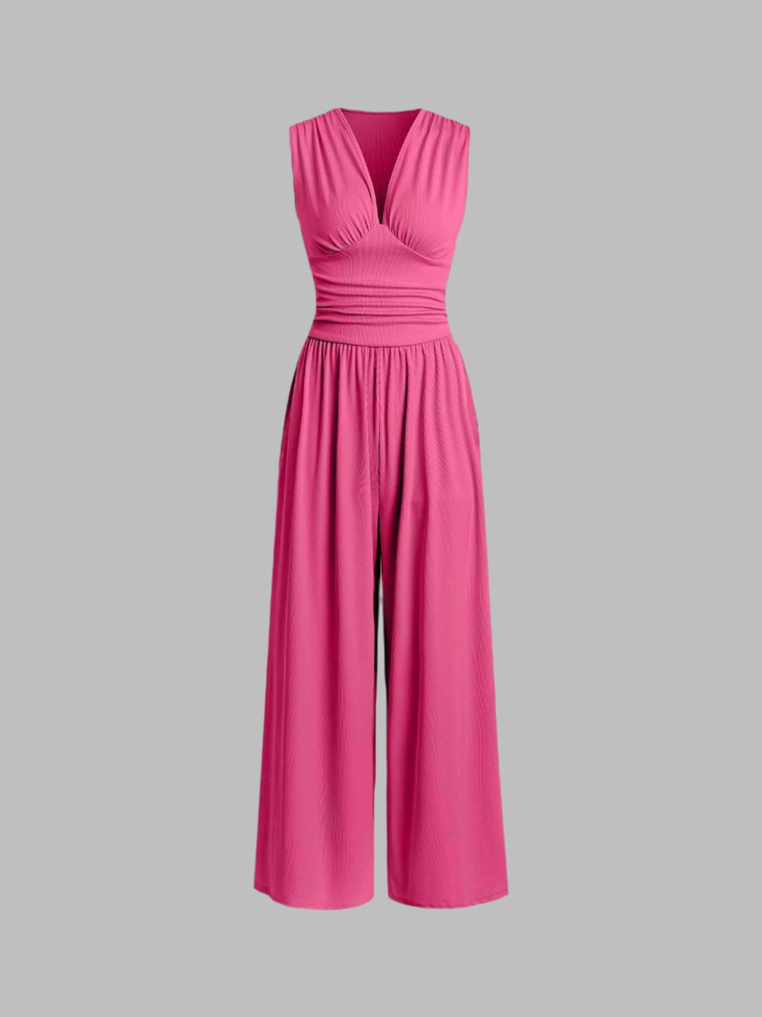SAOIRSE | CHIC SLEEVELESS WIDE-LEG JUMPSUIT