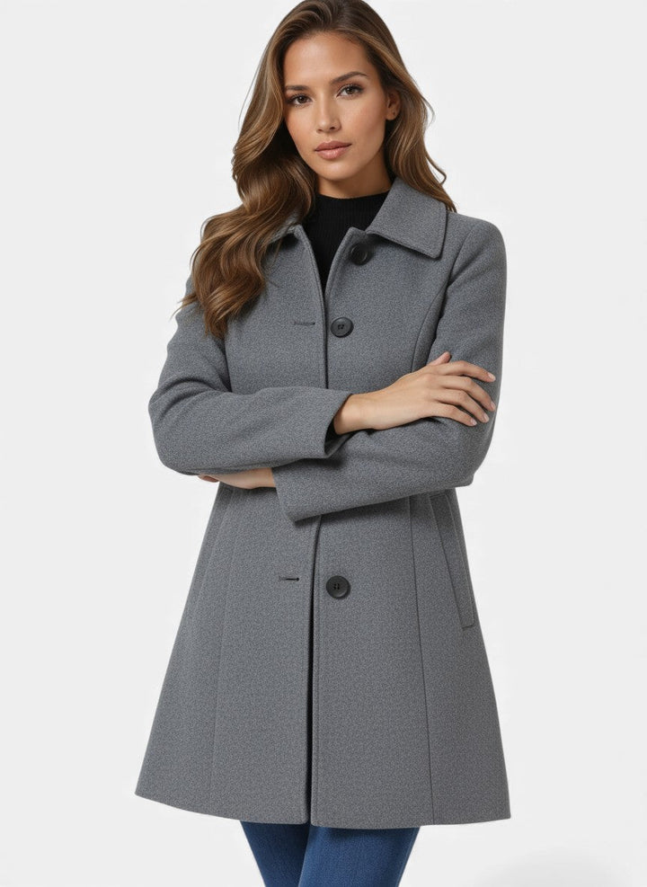 CIARA | SINGLE-BREASTED WINTER TRENCH COAT