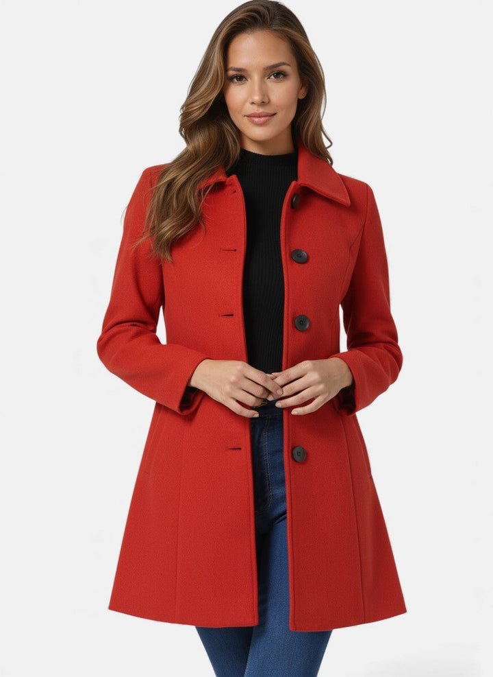 CIARA | SINGLE-BREASTED WINTER TRENCH COAT