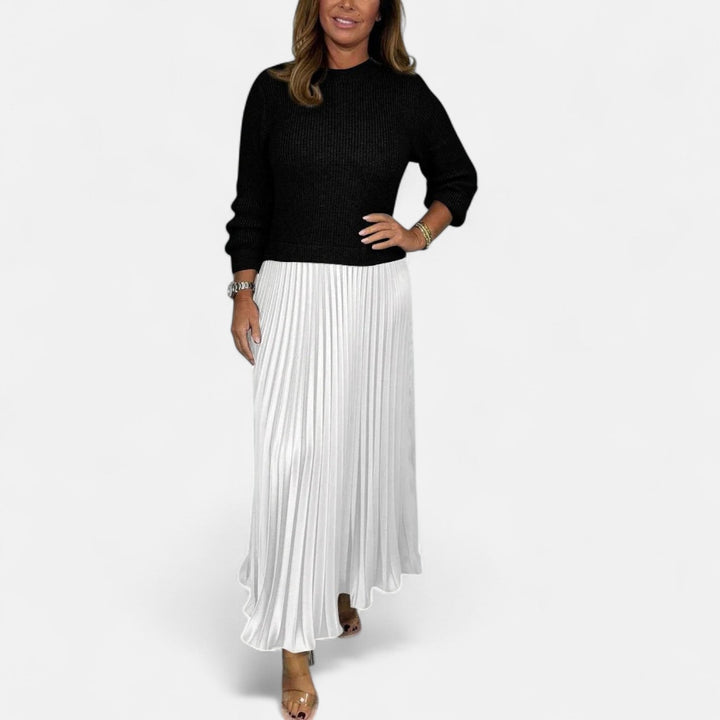 AOIFE | ELEGANT MAXI DRESS WITH PLEATED SKIRT