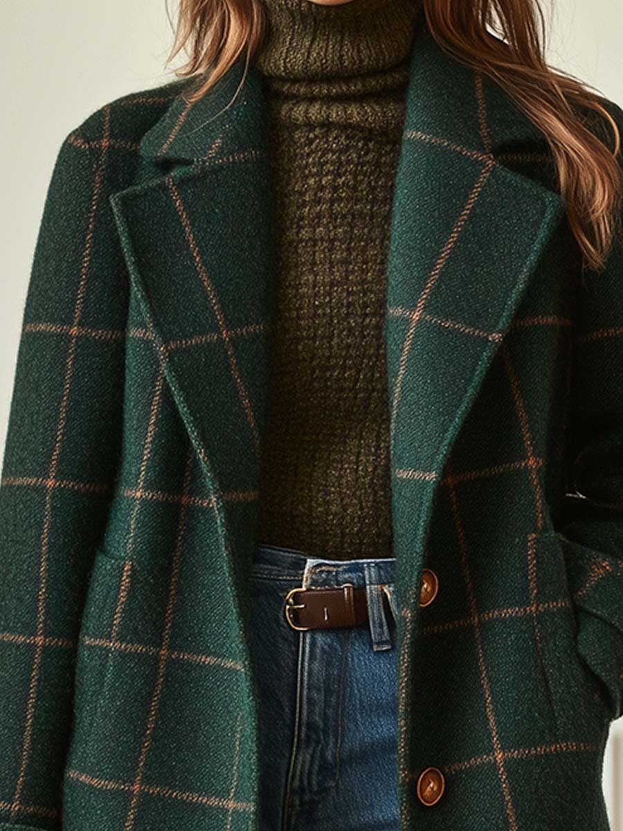MAEVE | CHECKED WINTER COAT